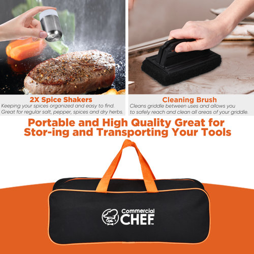 Commercial Chef Griddle Accessories Kit Flat Top Grill Accessories